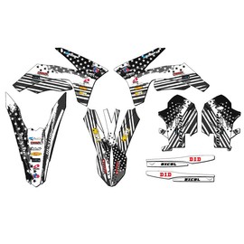 2011-2012 SX Merica Grey Senge Graphics Base Kit Compatible with KTM