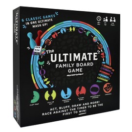 The Games Emporium, The Ultimate Family Board Game, 6 Classic Games in 1 Fun Mash Up! 2-6 Players, Great Gift For Ages 6+, Multicolor