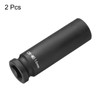 HARFINGTON 2Pcs 12-Point Deep Impact Socket 1/2 Inch Drive 16mm