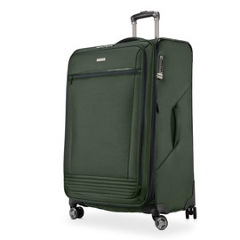 Ricardo Beverly Hills Avalon Softside Medium Check-In Luggage Made with Sustainable 100% Recycled PET (rPET), Lightweight, Eco-Friendly Travel, Expandable, Dual Spinner Wheels, Juniper Green, 28-inch
