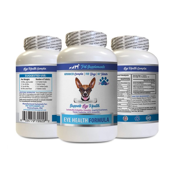 Canine Eye Supplement - Dogs Eye Health Formula - Advanced
