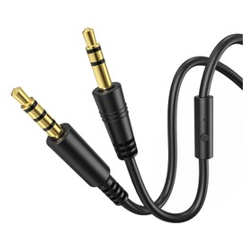 OneOdio 3.5mm Jack Cable with Mic & On/Off Switch - Compatible with Pro DJ Headphones Pro 10/30/50, PC, Computer, Phone, Notebook.(3.9ft)