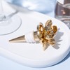 Draper James Gold Wine Stopper, Floral Bottle Saver with Silicone