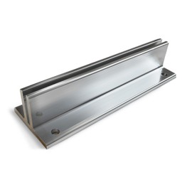 2-Pack: 8" Premium Polished Aluminum Sign Mount Bracket - Fits Signs Up to 1/8" Thick, Corridor Mount, Minimalist Design for Versatile Signage