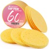 BEAKEY 60 Count Compressed Facial Cleansing Sponges, Cellulose Facial Cosmetic