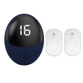 Electric Muscle Stimulation Mini Massage Patch Shoulder & Neck Pulse Therapy Portable Electric Neck Massager Blue