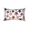 HOMFREEST 4th of July Pillow Covers 12x20 Inch Red White