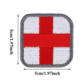 Haofy Parche Bordado de Moral Militar táctico de Primeros Auxilios de la Cruz Roja de Medic, para IFAK Rip Away Pouch, EMT, EMS, Trauma, paramédico, Kit de Rescate de