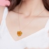 AliveRose Rose Pendant Necklaces Gifts for Women, 24K Gold Dipped