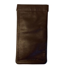 Mala Leather Leather Snaptop Wide Fitting Glasses Sunglasses Case (Brown)
