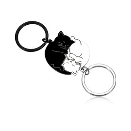 villageriver Pair Goods, Popular, Pair Keychain, Couple, Matching Keychain, Animal, cats