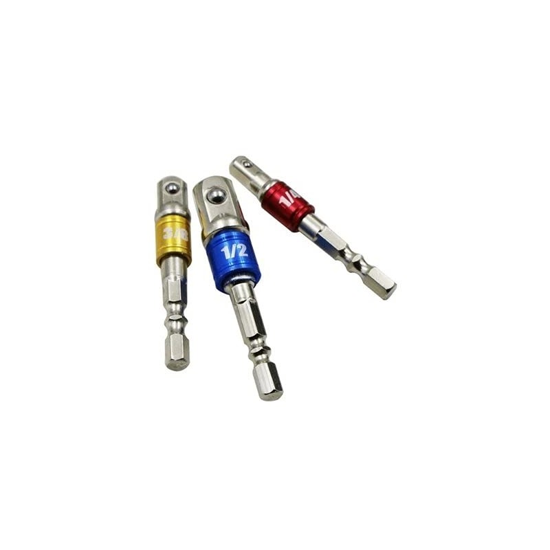 grepo Electric Drill Socket Adapter Set of 3 Wrench Replacement