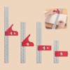Combination and Double Woodworking Tools Adjustable Woodworkers Edge Rule for