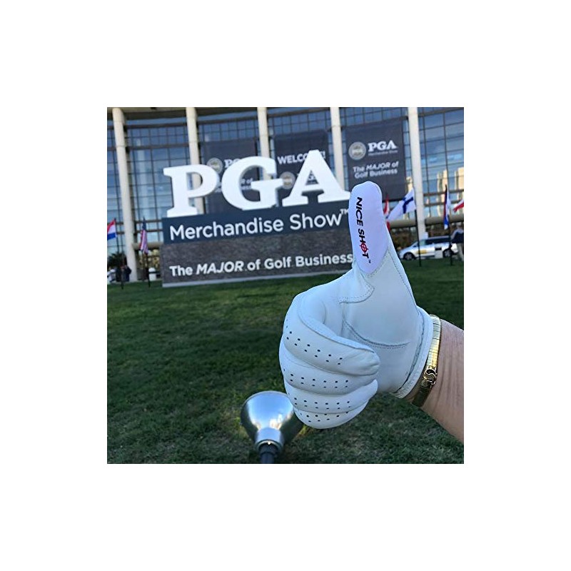 Nice Shot Thumbs Up Cabretta Leather Golf Glove Men's Left