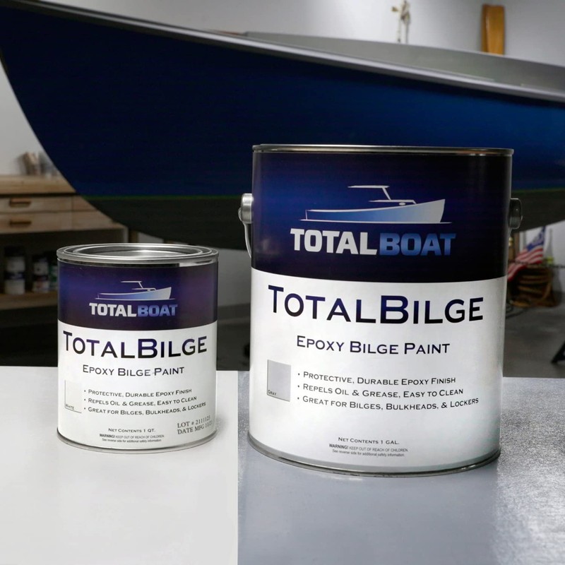 TotalBoat-488366 TotalBilge Epoxy Based Bilge Paint for Boat Bilges, Bulkheads,
