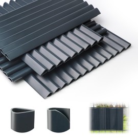 Mounting Clips PVC Clamp Bars for Privacy Screen Strips – Pack of 40 Mounting Clips Privacy Screen / Wind Protection Privacy Screen Strips for Double Rod Mats Garden