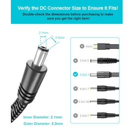 Basesailor 12V DC Extension Cable 20ft 2-Pack,5V 9V 24V 2.1mm x 5.5mm 5521 Power Supply Adapter Long Flat Extender Cord,Female to Male Wire for Outdoor CCTV Security Camera,IP Network Camera,DVRs