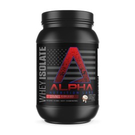 Alpha Nutrition Labs Whey Isolate Protein Powder - Coconut Ice Cream Flavor, 28g of Protein, Protein Source, Low Carb, Classic Specialty