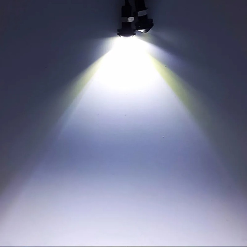 Ojo De Aguila Dual Estrobo Drl Led Auto Moto Lupa