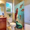 Zaueky Mermaid in The Sea Shower Curtain Fish Seaweed Oil