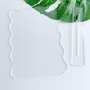 10 Pack Wavy Rectangle Sign with Base, 7 x 5
