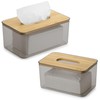 QIWODE Tissue Box Holder Rectangle, Plastic Tissue Box Cover with