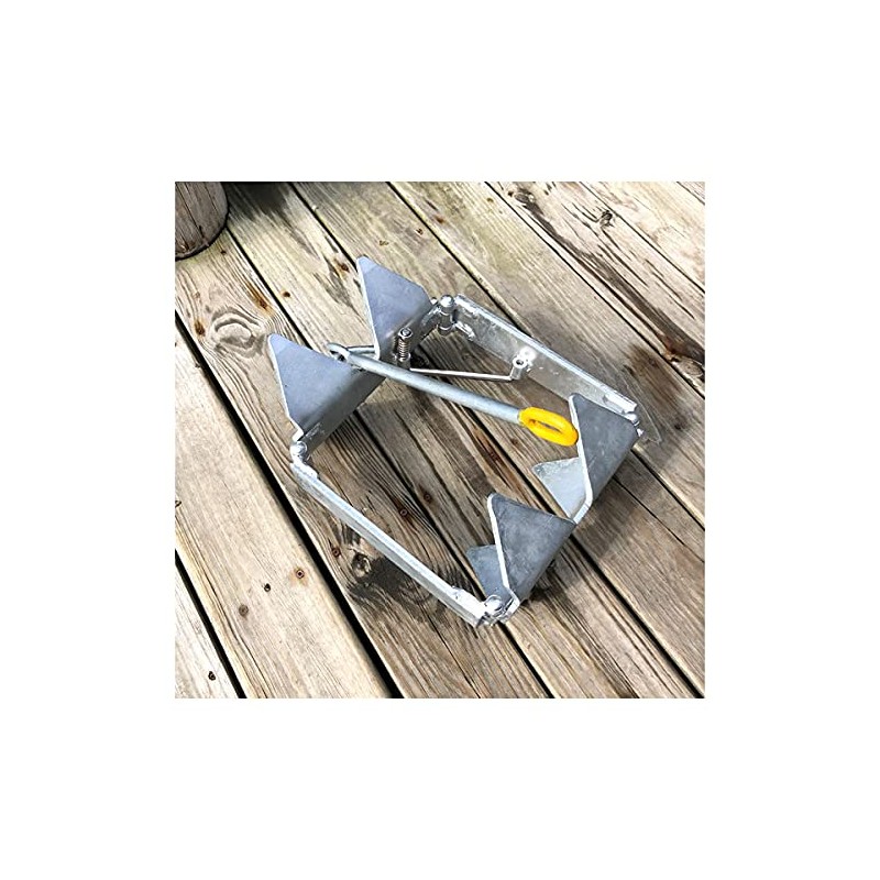 Gen3 Marine Galvanized 25 lb Folding Square Anchor with Storage