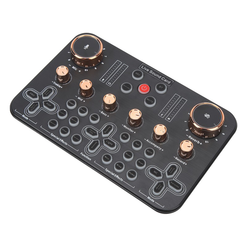 Sound Board Multiple Effects Voice Changer Sound Card for Live