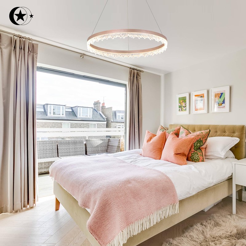 XGZL · LIGHTING Modern LED Chandelier 1 Ring 23.6in Circular