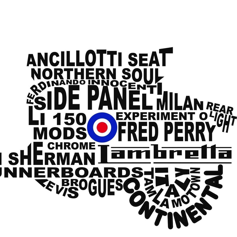 "Lambretta Scooter" A limited edition signed print, mounted and backed