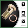 Motoforti 2 Set Banjo Bolt Brake Fitting Adapter Kit M22x1.5