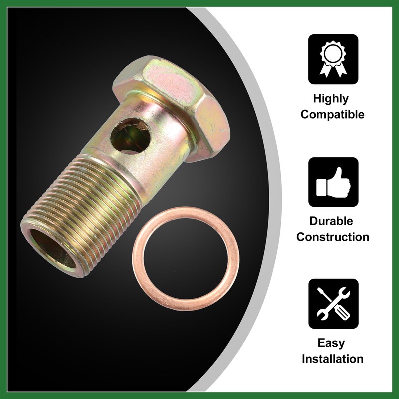 Motoforti 2 Set Banjo Bolt Brake Fitting Adapter Kit M22x1.5