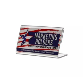 Marketing Holders Business Card Holder Slant Back 3.5”W x 2”H Small Frame Counter Top Qty 10