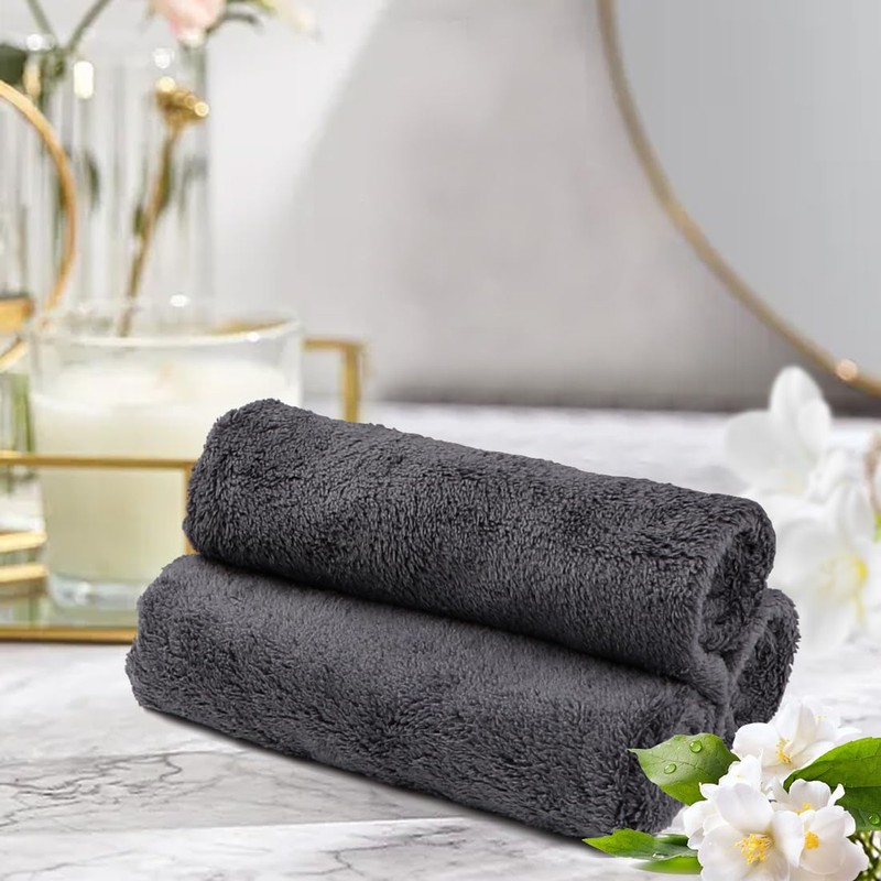 Orighty Ultra Soft Washcloths 12 Pack, Premium Microfiber Towel Sets