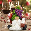 Hodao Charming Gnome Indoor Home Decor with Grapevine Hat Holding