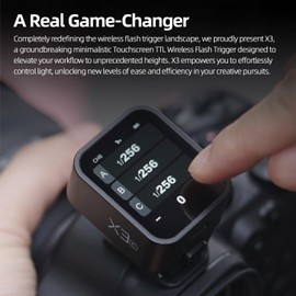 GodoxX3 touch screen wireless flash guide TLL auto metering high-speed sync built-in lithium battery flash studio light wireless trigger support fast charging X nono (godox Xpro/XProII/X2T upgrade)