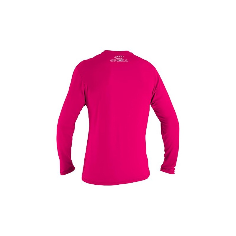 O'Neill Youth Basic Skins Long Sleeve Rash Vest - Watermelon,