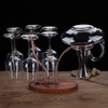 2-in-1 Red Wine Glass Rack & Wine Decanter Vintage Bronze