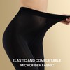 MANZI Microfibre Tights for Women, Semi Opaque Solid Colored Footed