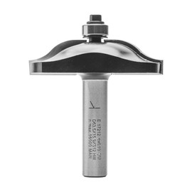 ENT Panel Raising Cutter Ogee Cutter TC Shank (C) 12 mm, Diameter (A) 63,5 mm, B 15,9 mm, R 15,9 mm, E 25,4°, D 45 mm, with Ball Bearing