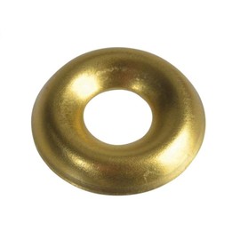 Forgefix Screw Cup Washers Solid Brass Polished No.6 Bag 200