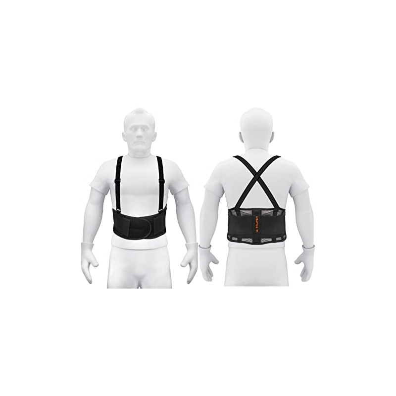 Truper FAJA-MV, Faja con tirantes ajustables, ventilada, talla mediana