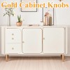 lixulluo 4 PCS Gold Cabinet Knobs Knurled Wardrobe Handles Single