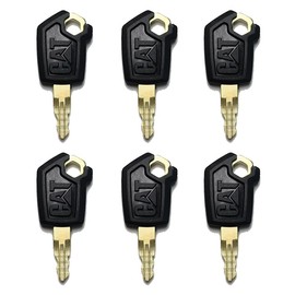 Newyuan Pack of 6 Caterpillar Loaders Excavators Keys for CAT Equipment Ignition Key 5P-8500 Compatible with Caterpillar Equipment Backhoes Skidsteers Loaders Graders Excavators Dozers Haul Trucks