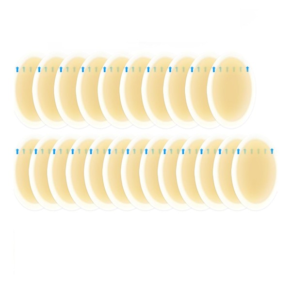 Promifun 32 Stück Hydrokolloid-Gel-Blister-Bandagen, wasserfest, selbstklebende Blasen-Verbände,Blasen-Pads für Ferse, Fuß,