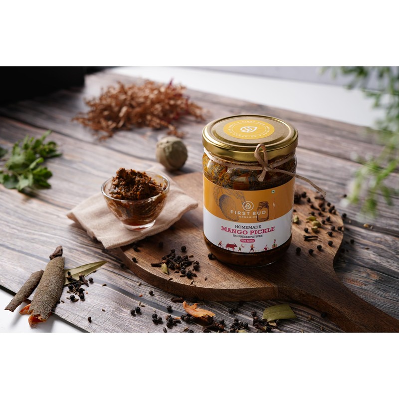 First Bud Organics Pickle Mango | Mothers Recipe | Homemade