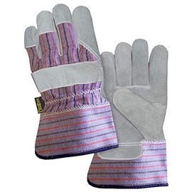 Men's One Size Split Leather Combo Lined Work Gloves