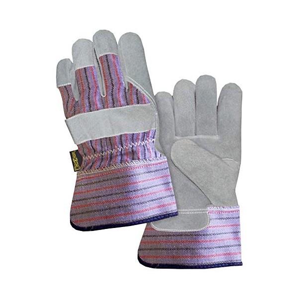 Men's One Size Split Leather Combo Lined Work Gloves