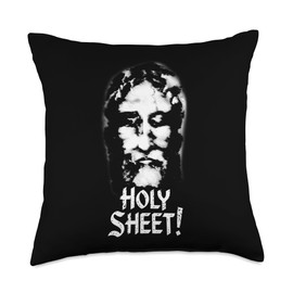 Shroud Of Turin Face of Jesus Christ Catholic Throw Pillow