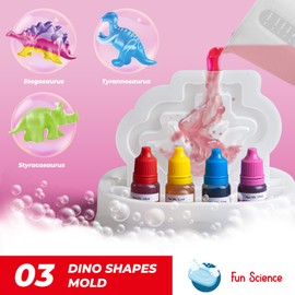 EDUMAN Dino Soap Making Kit for Kids, DIY Dinosaur Educational Toys Science Kit, Make Your Own Soap Kits, Art Crafts Gift for Girls and Boys, Teenage Bithday Gift -Stem Fun Toys Ages 8 9 10 11 12